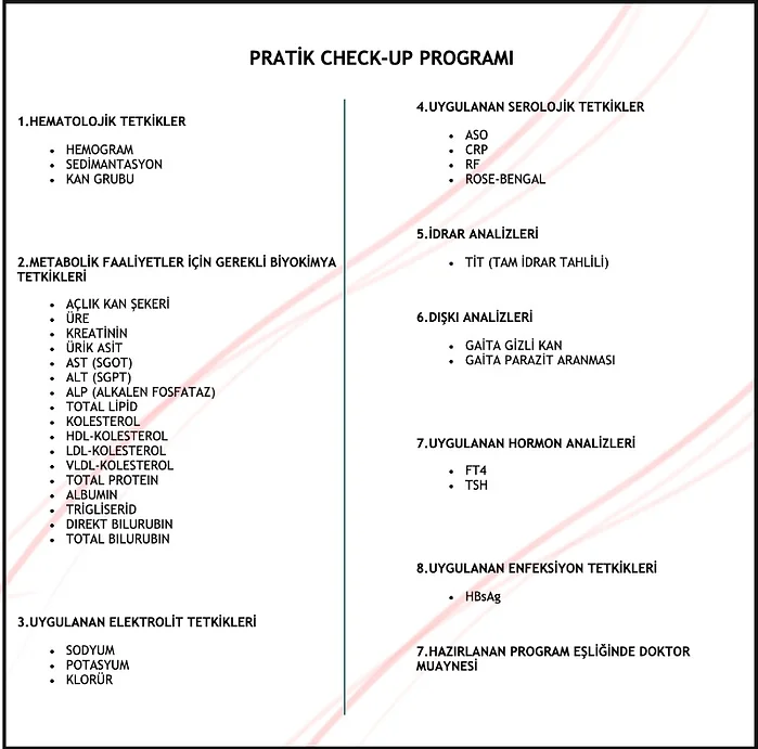Pratik Check-up Programı